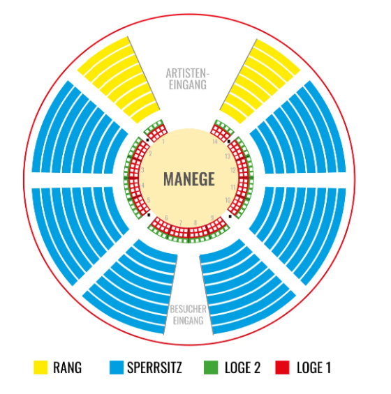Sitzplan Lörracher Weihnachtscircus